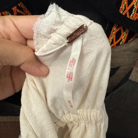 Free People White Ruffle Mini Dress - Picture 3 of 6